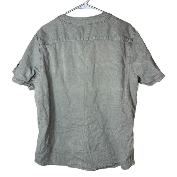 RVCA Strikeout Baseball Jersey Button Front Short Sleeve Size Large - Picture 7 of 7